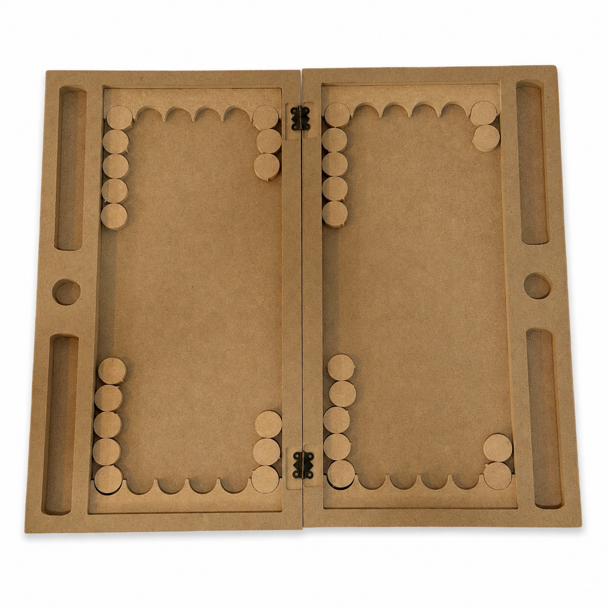 بیس خام mdf تخته نرد با جای مهره